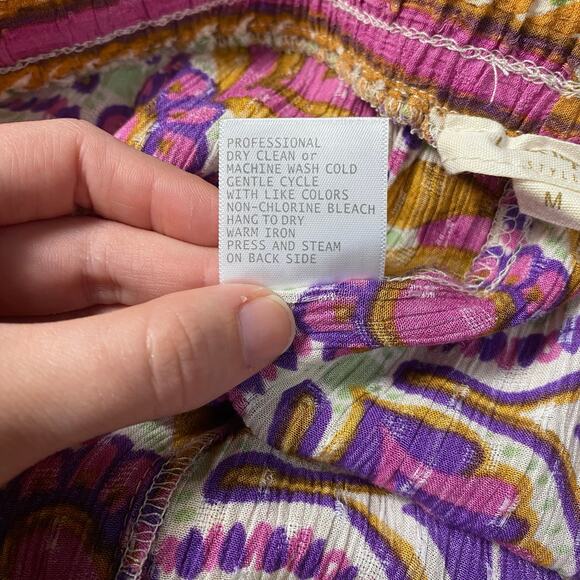 Haute Hippie Set Wide Leg Pant Open Reversible Kimono Cardigan Size M Boho - Picture 9 of 16